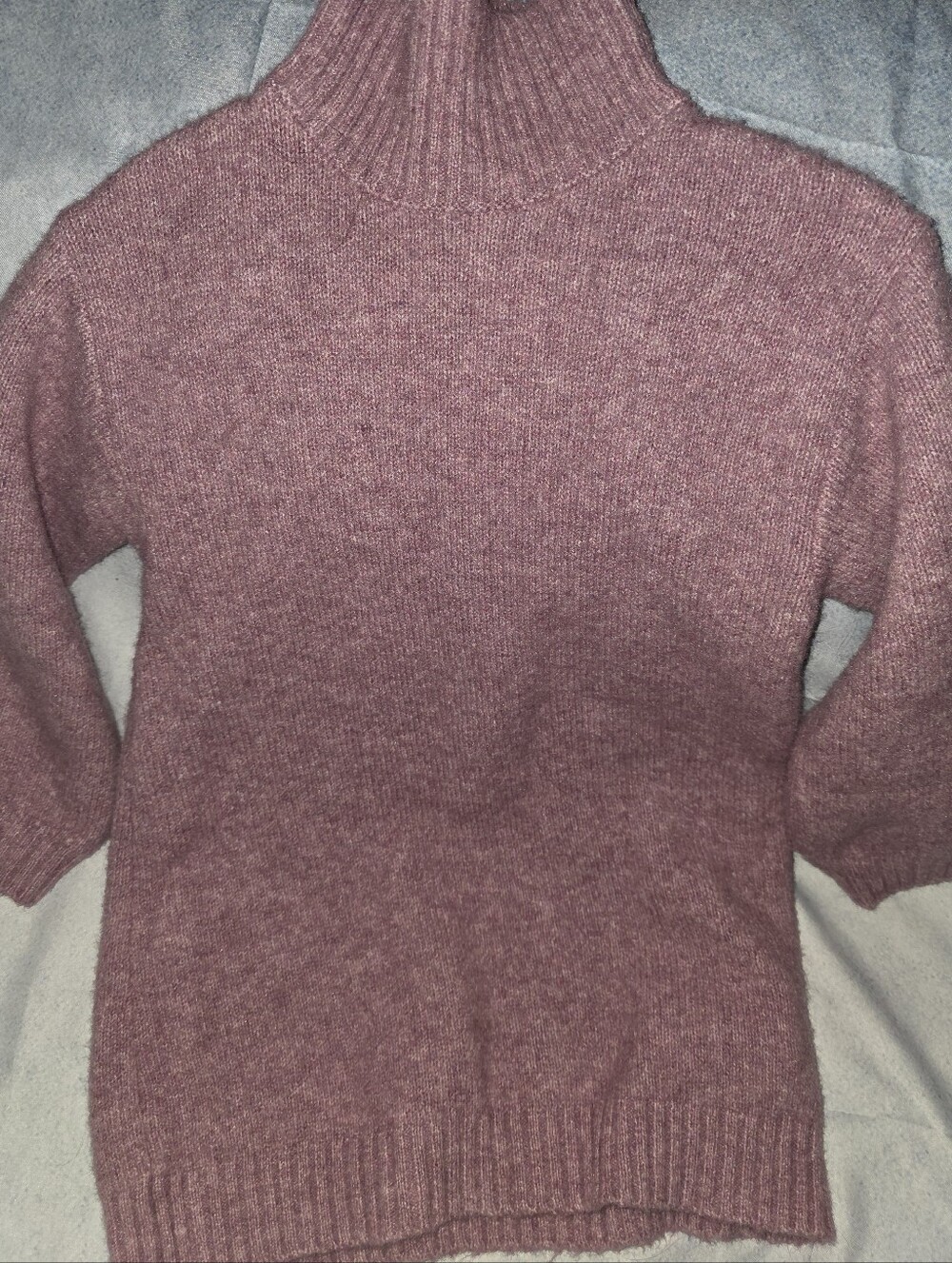 Zara Dusty Rose Turtleneck Sweater Dress